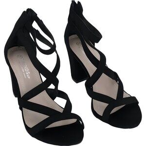 TRENDSUP COLLECTION Strappy Block Heel Sandals Women's US 8.5